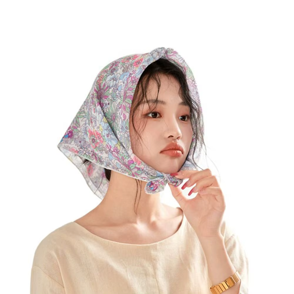 Foulards et accessoires pour cheveux : Foulards à rayures style coréen