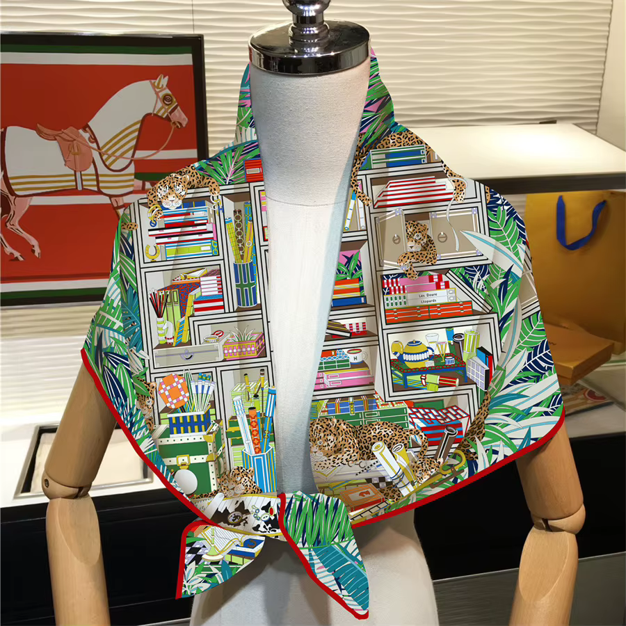 Injplanchers f-Foulards carrés College pour femmes