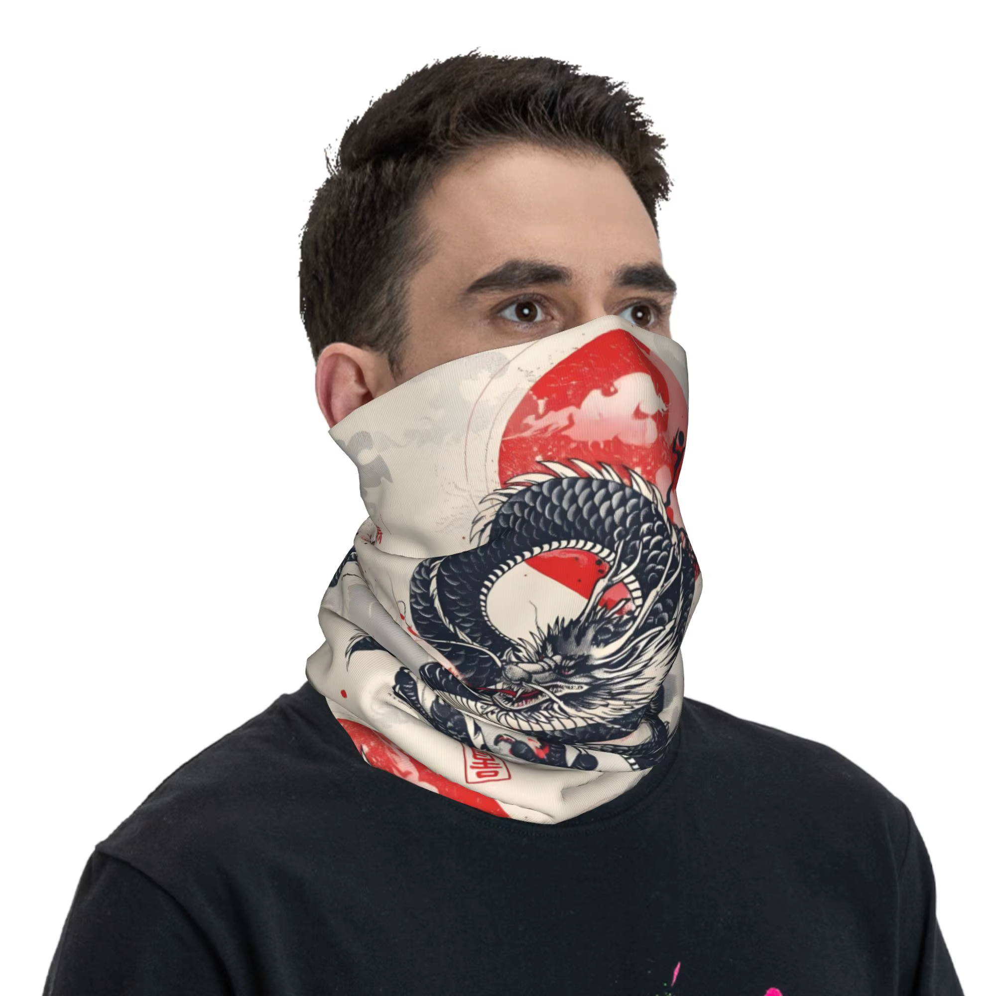 Bandana Dragon rouge personnalisé