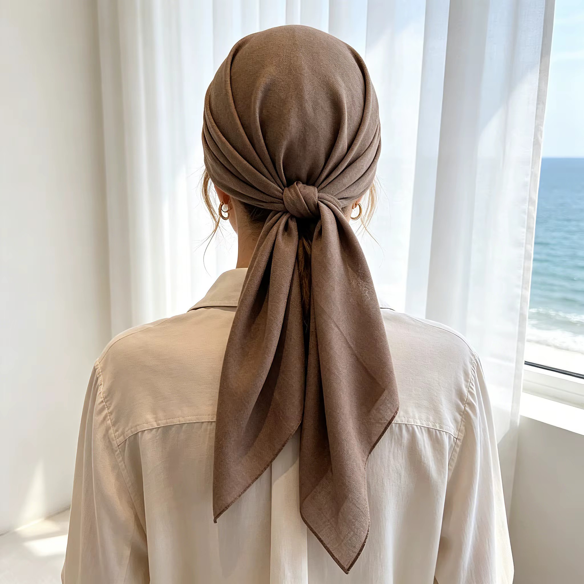 Foulards carrés 90*90cm pour femmes