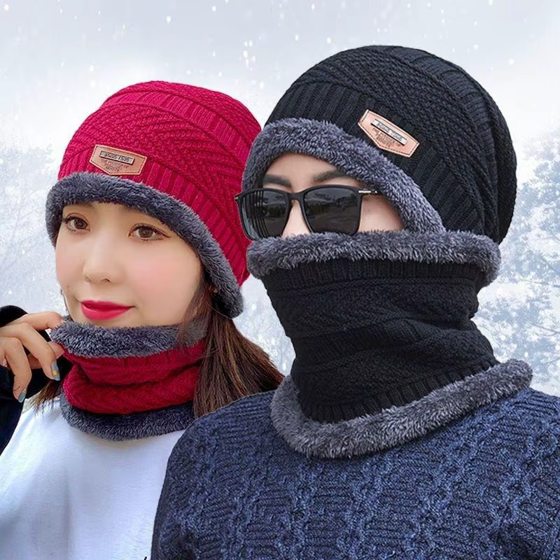 1 ensemble hiver chaud chapeau écharpe