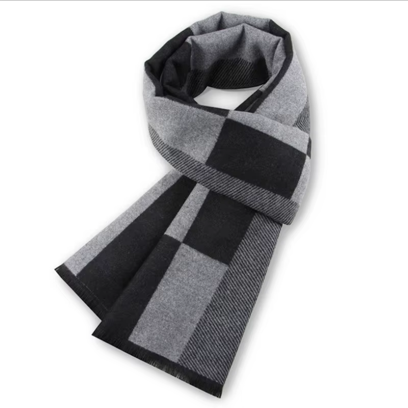 Hommes écharpe pour homme hiver copie cachemire châle marque de luxe