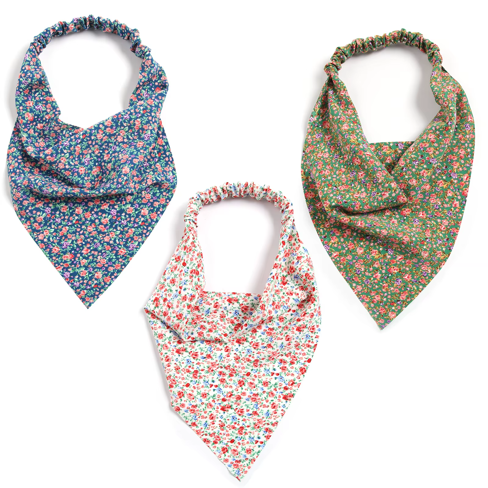 Foulard triangulaire, bandeau élastique pour cheveux pour femme