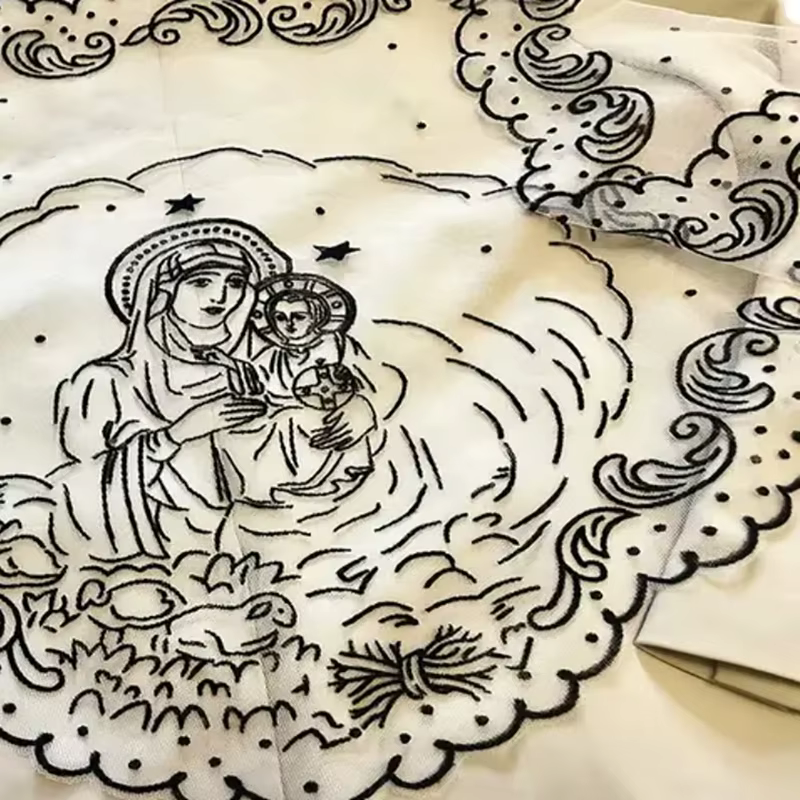 Nouvelle écharpe en tulle blanc pour femmes