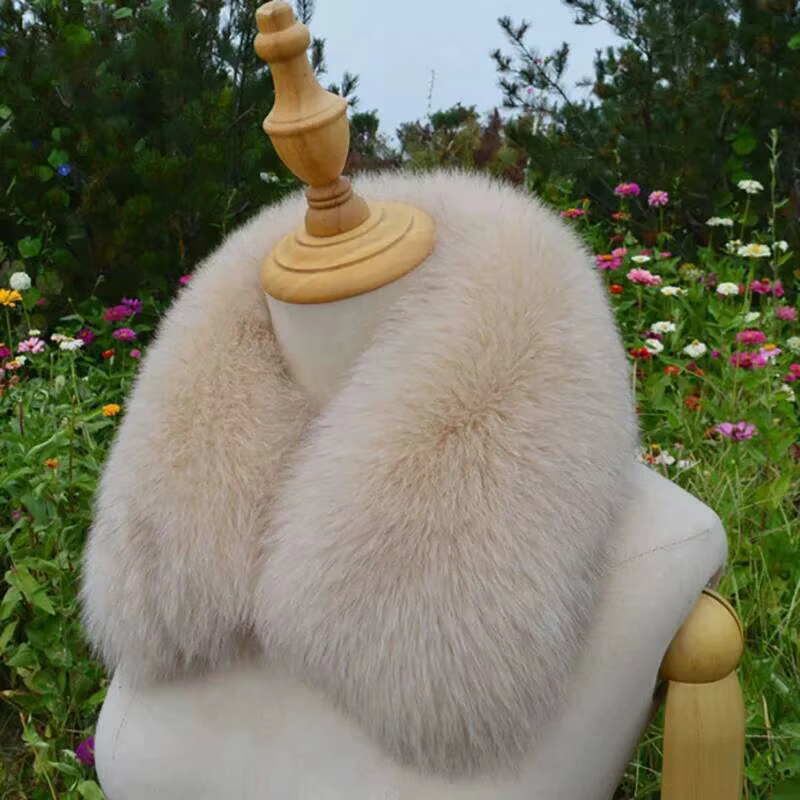 Écharpe en fourrure de renard 100% naturelle