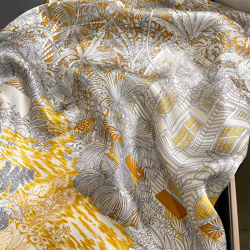 100% véritable Foulard en soie nouveau châle naturel enveloppes femmes dames mode foulards