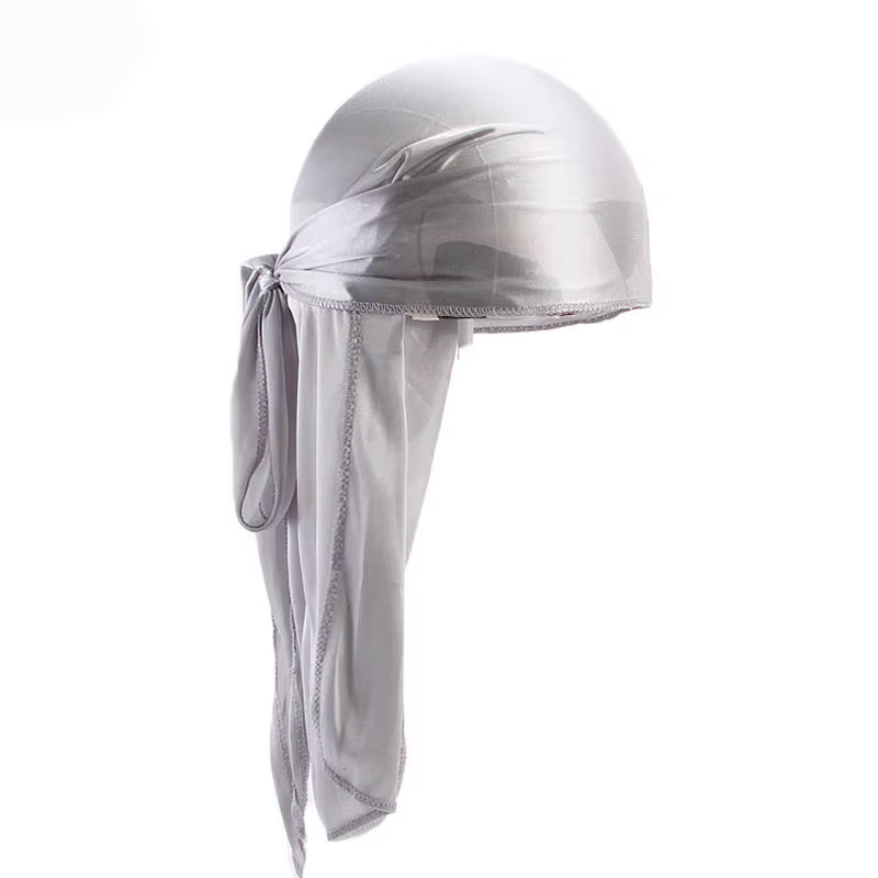1 pièce Durag long unisexe en soie