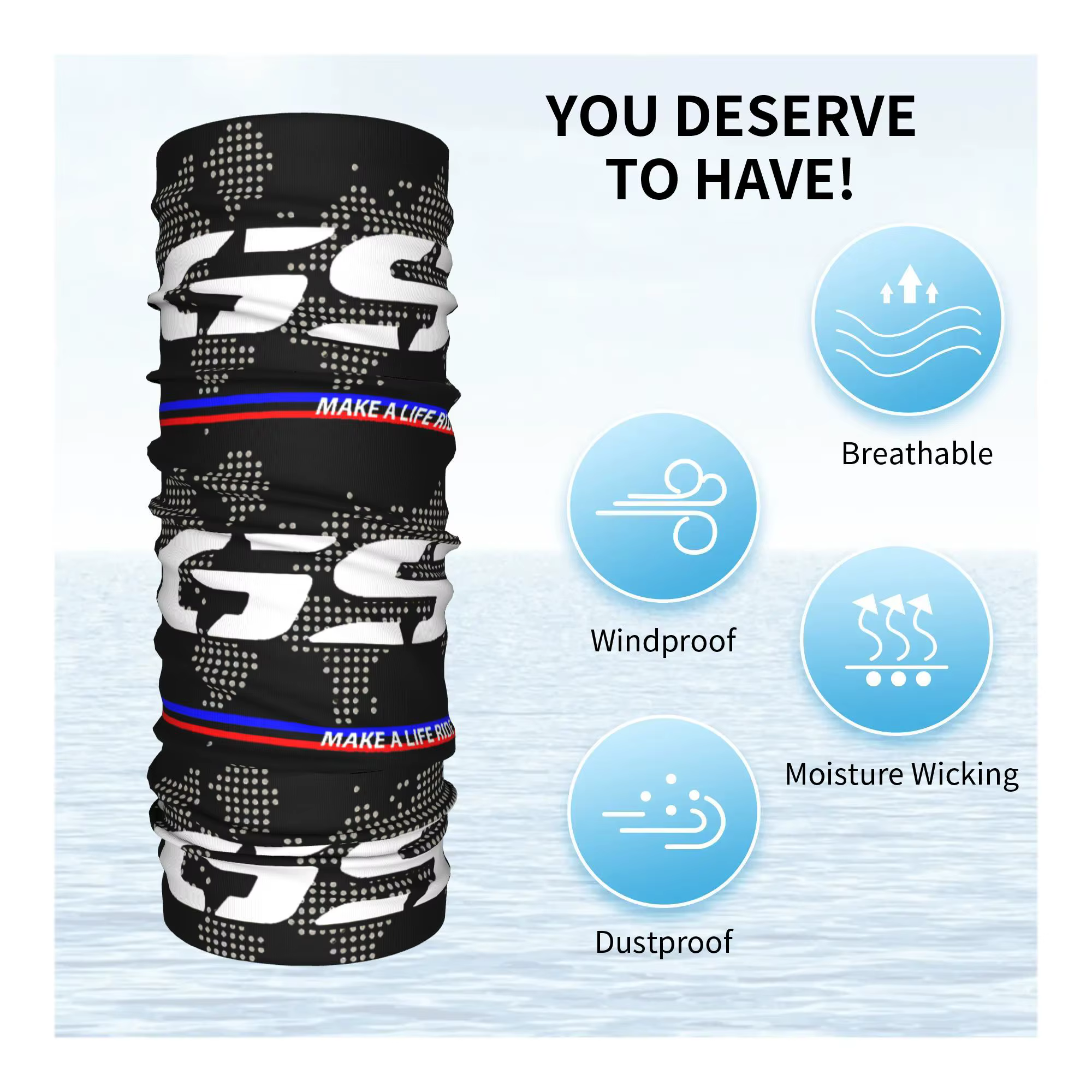 Cache-cou Bandana GS personnalisé pour la chasse au Ski