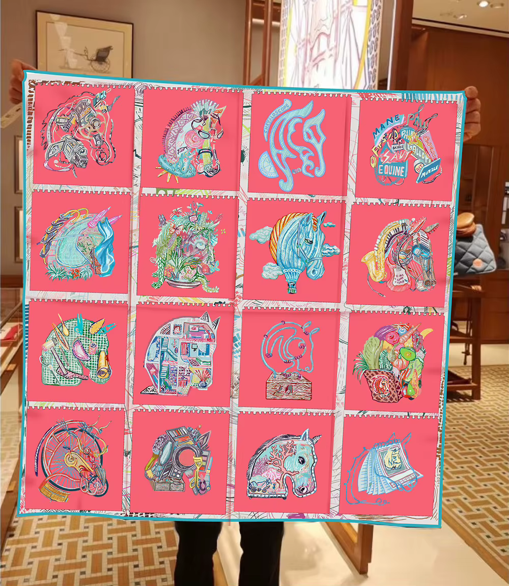 Foulard sergé de luxe pour femmes