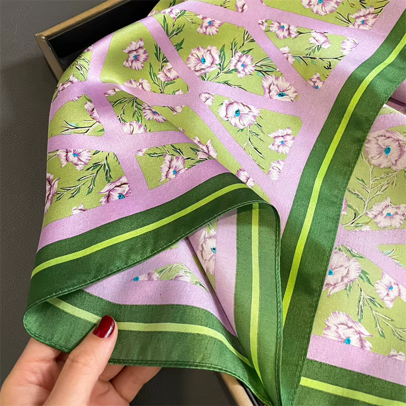 Foulard carré à carreaux Mulberry Injplanchers f pour femmes