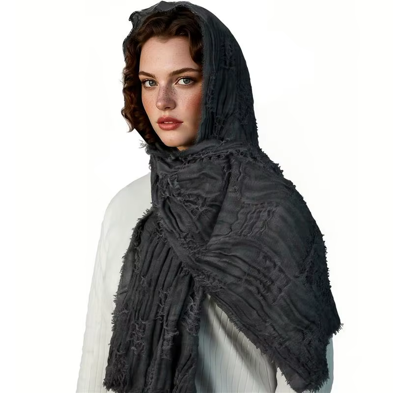 Techwear Style déchiré gland Punk Vintage écharpe homme femme médiéval chevalier Cape Halloween Cosplay châle Costume