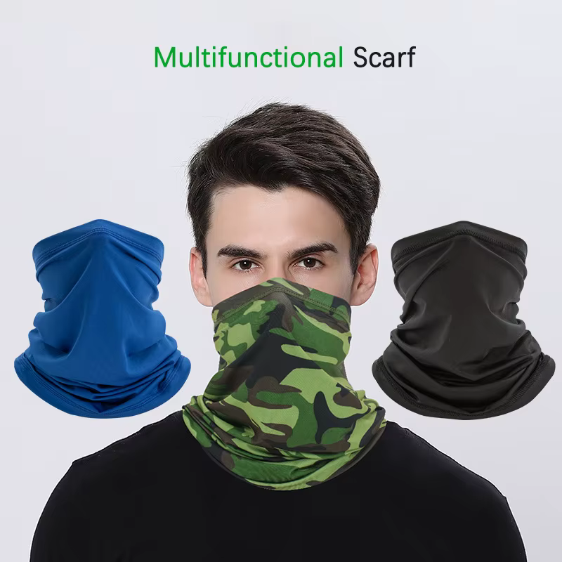 Foulard moto Bandana homme bandeau respirant glace soie cyclisme magique été Sport écharpe Snood femmes polyvalence casquettes