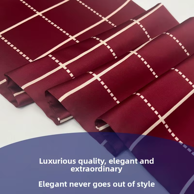 Nouveau foulard d'affaires de mode pour hommes cadeau pour papa petit ami lisse Double couche longue écharpe en soie