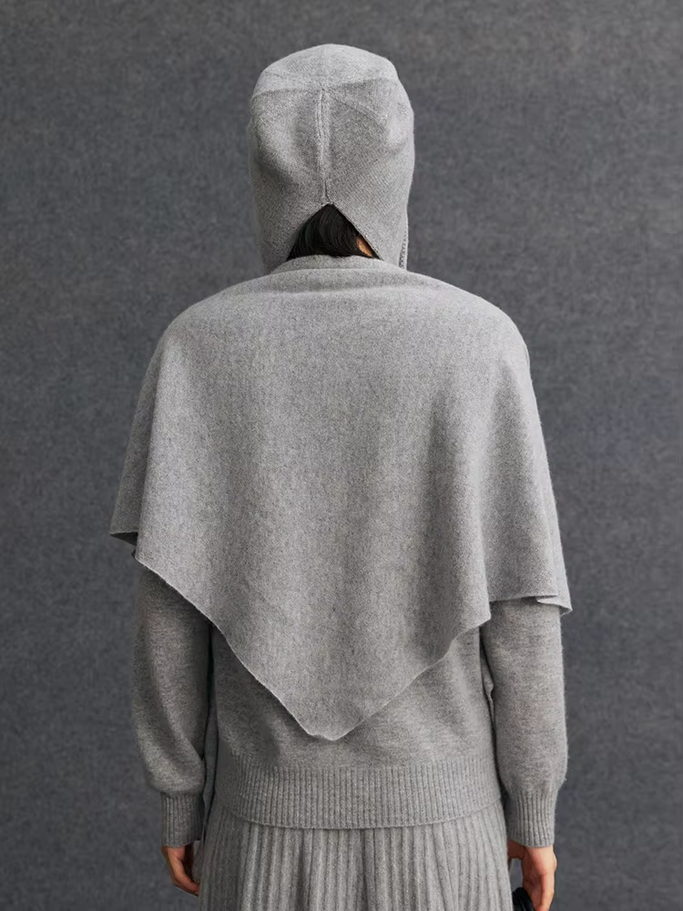 CHICUU femmes cachemire Triangle écharpe châles automne hiver 100%