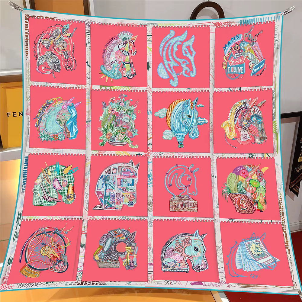 Foulard sergé de luxe pour femmes