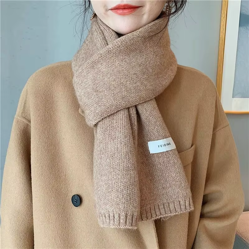Écharpe de couleur unie de Style coréen pour femmes