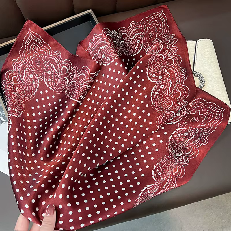 Homme Écharpe 100% Réel Soie Bandana Foulard Rouge Paisley Cravate Cou Foulards Costume Angleterre Imprimé