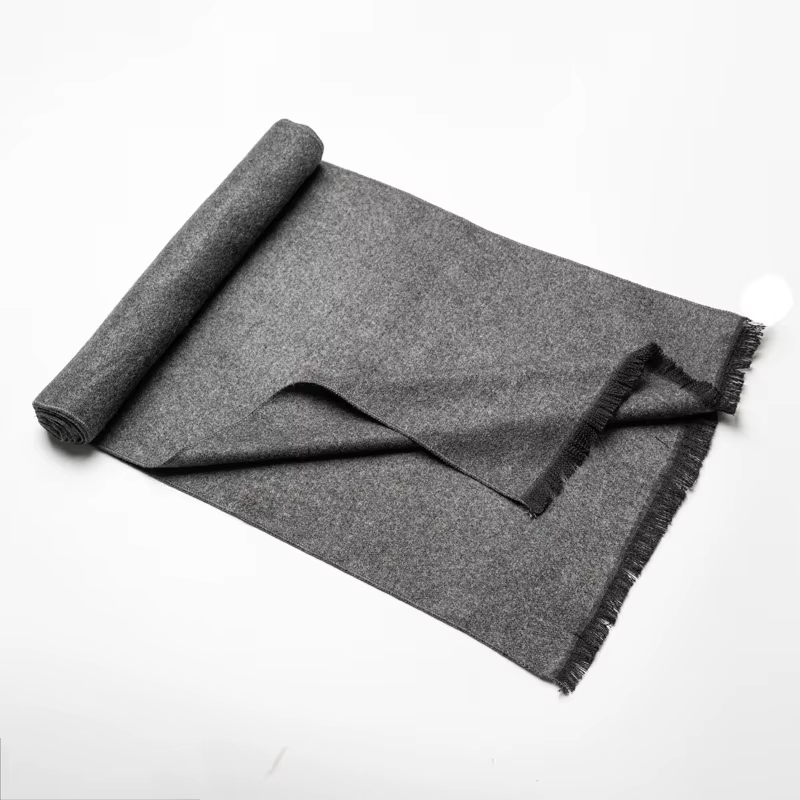 Écharpe en cachemire de couleur unie hiver chaud foulard Pashmina marine noir châle