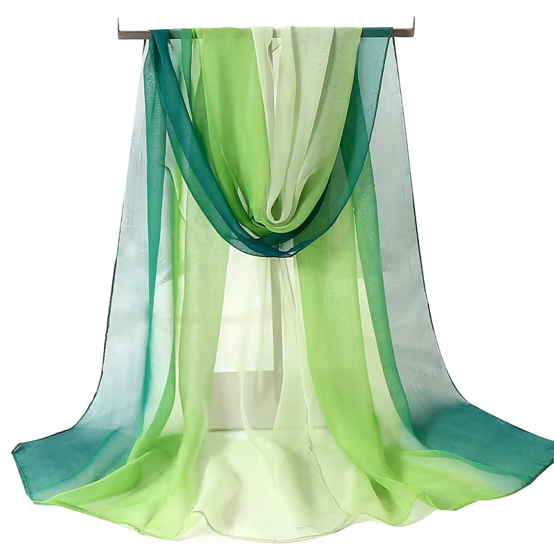 Echarpe Georgette en mousseline de soie pour femmes