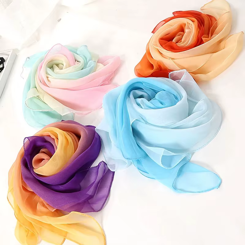 Echarpe Georgette en mousseline de soie pour femmes