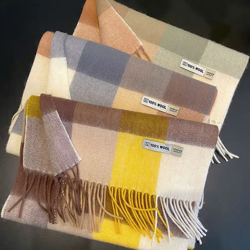 Écharpe britannique en laine Pure pour hommes et femmes