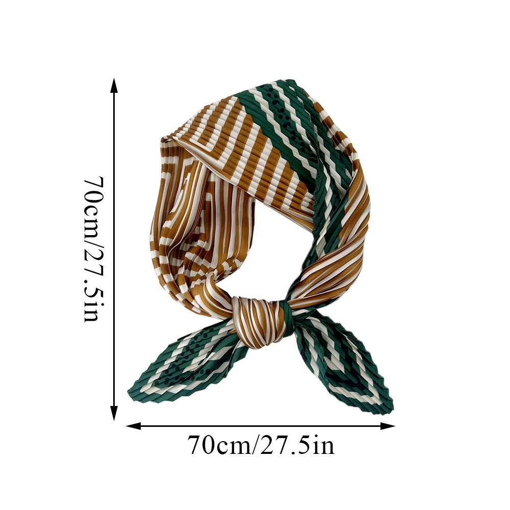 Foulard plissé à imprimé floral