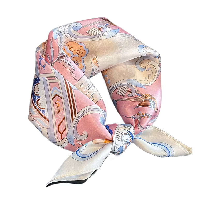 Foulard de luxe en soie naturelle pour femmes