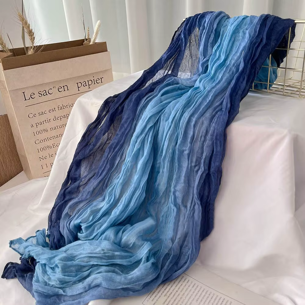 Écharpe en Coton et Chanvre pour Femme