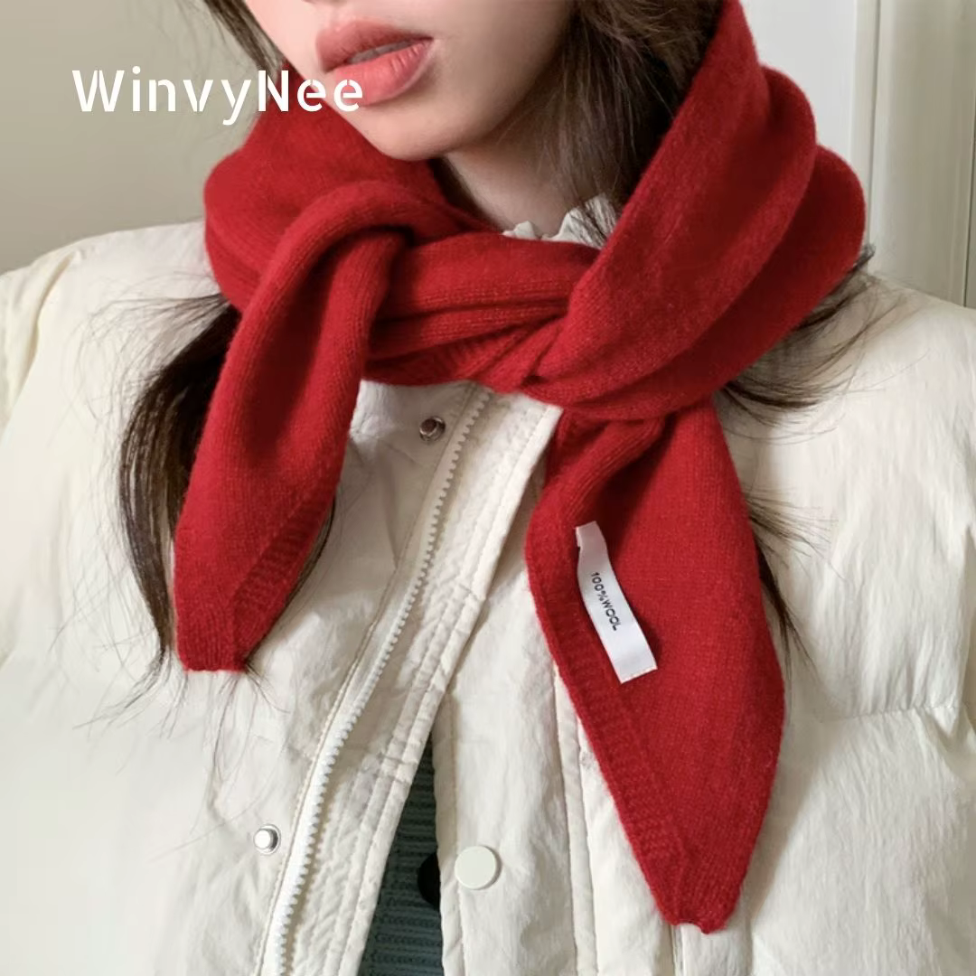 Femmes écharpe 100% laine foulard cravate foulards pour dame