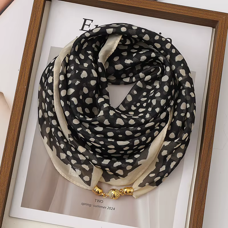 Écharpe à boucle magnétique pour femmes