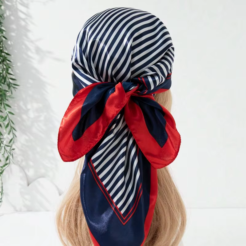 Écharpe en Satin Simple pour femmes