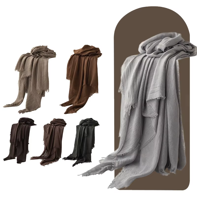 Écharpe Vintage grande taille médiévale douce printemps été