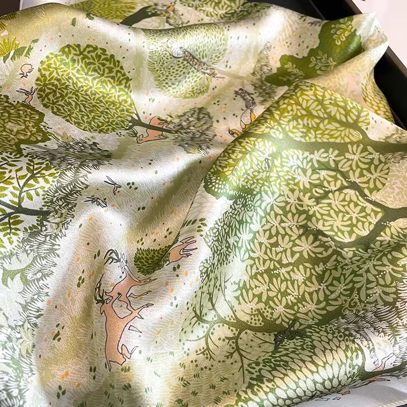 100% foulard en soie naturelle pour femmes