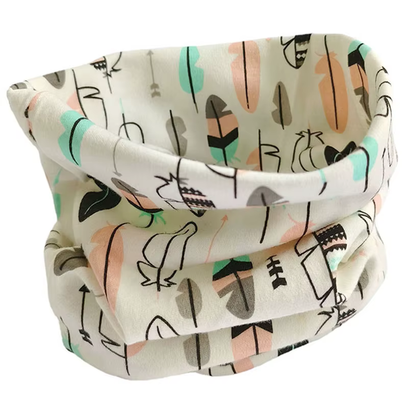 Écharpe en coton pour enfants automne hiver couette tissu bébé cou colliers fille bavoir chaud garçon