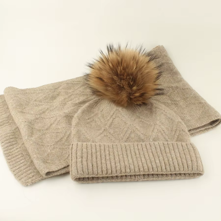 Ensemble chapeau et écharpe pour femme