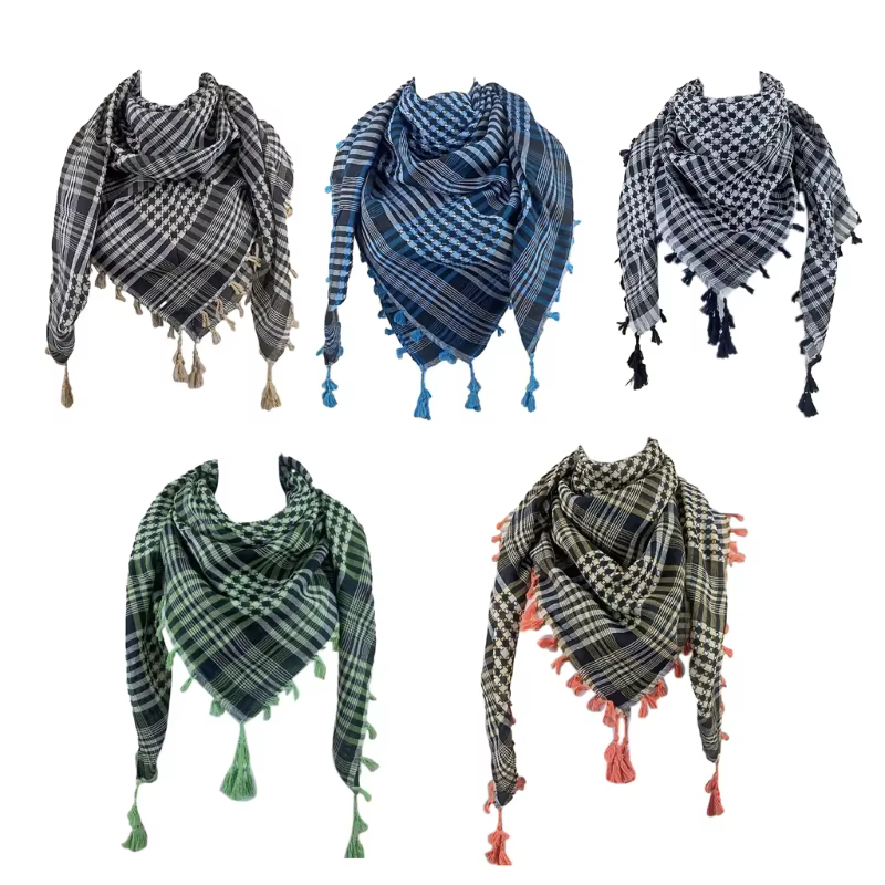 Keffiyeh tactique désert écharpe Wrap Shemagh tête cou arabe