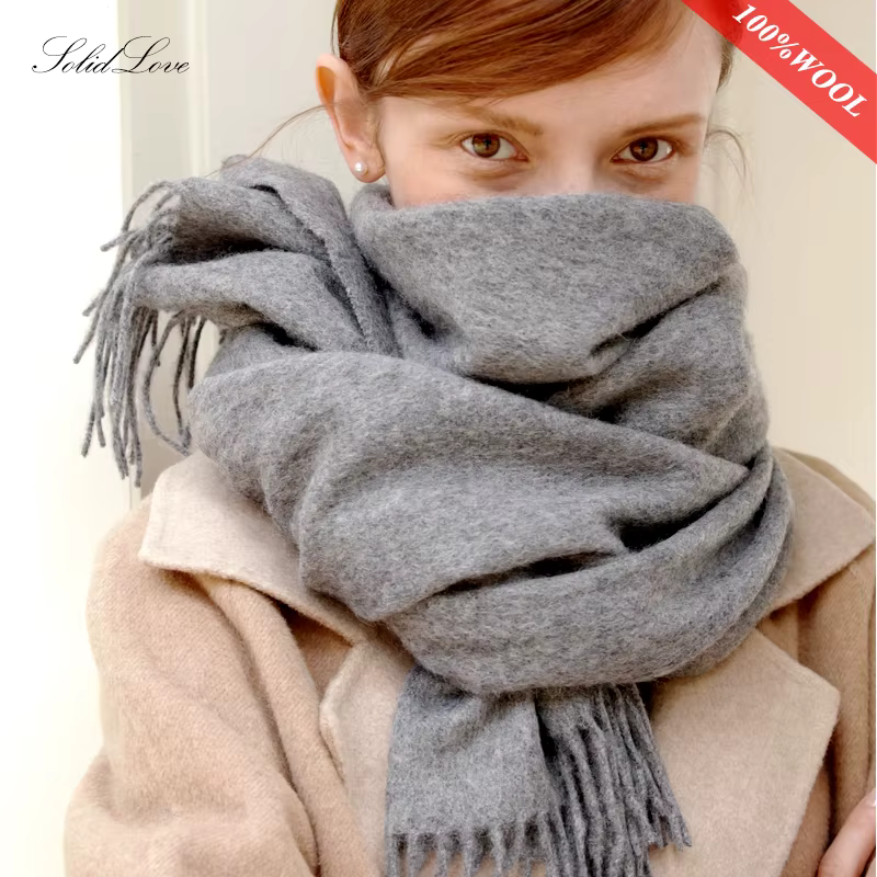 Écharpe d'hiver femmes foulards en laine