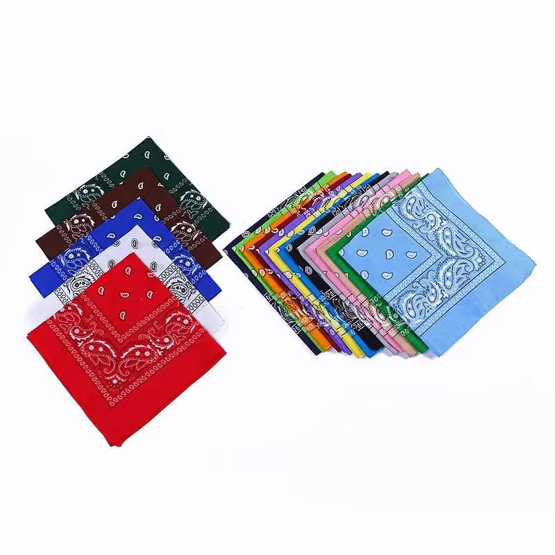 Nouvelle mode Hip Hop Bandana carré écharpe noir rouge bandeau imprimé pour garçons/filles cheveux accessoires