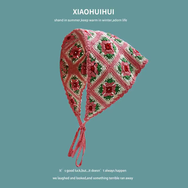 Écharpe triangle en dentelle pour femme
