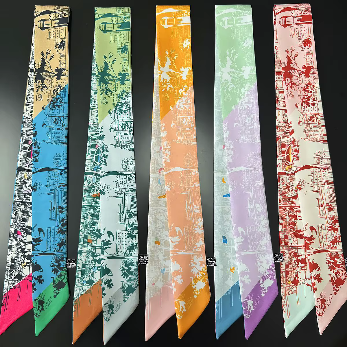 2026 Foulard en soie de luxe pour femme