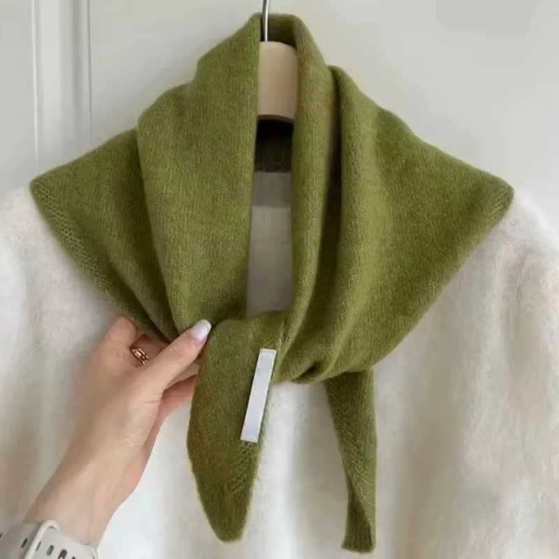 Écharpe tricotée pour femme en laine