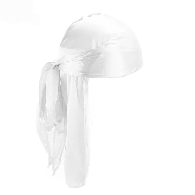 1 pièce Durag long unisexe en soie