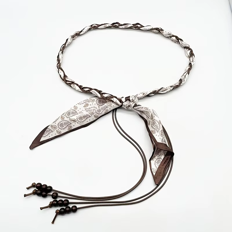 Ceinture tissée en soie pour le printemps et l'été