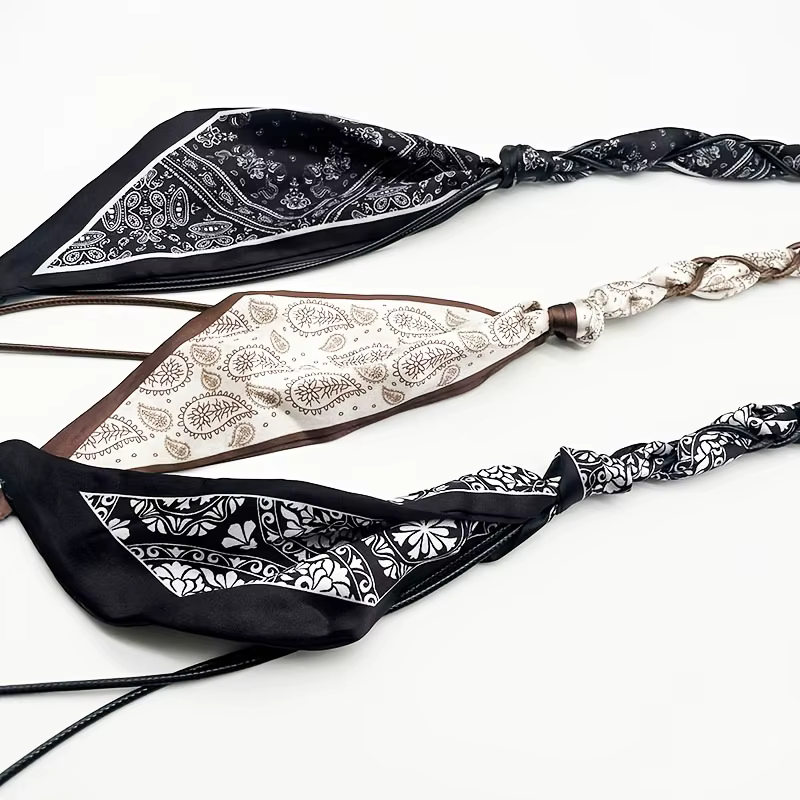 Ceinture tissée en soie pour le printemps et l'été