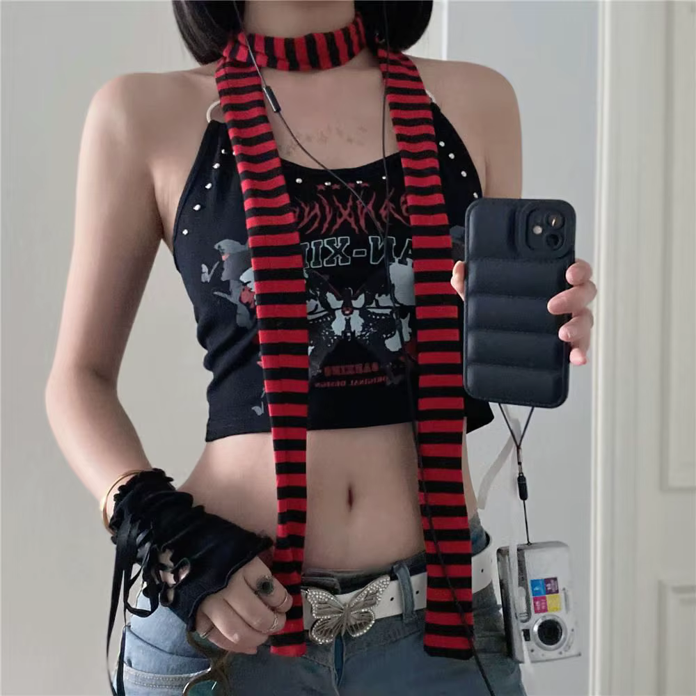 Écharpes en coton Harajuku pour femmes
