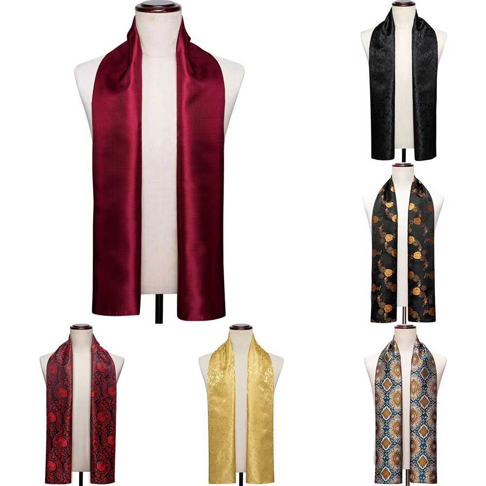 Écharpes pour hommes de couleur rouge