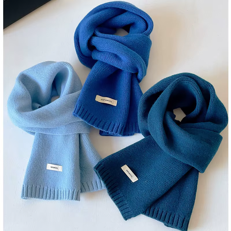 Écharpe bleu Klein pour femme