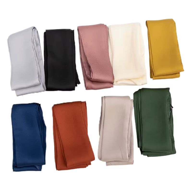Foulard étroit en Satin de soie 5x200cm