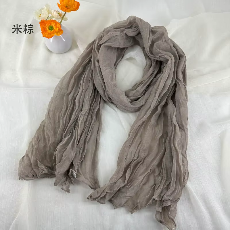 Foulards en coton et lin doux et respirant pour femmes