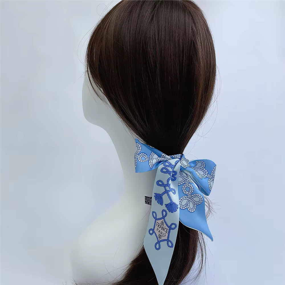 Foulard d'été imprimé nœud pour femmes